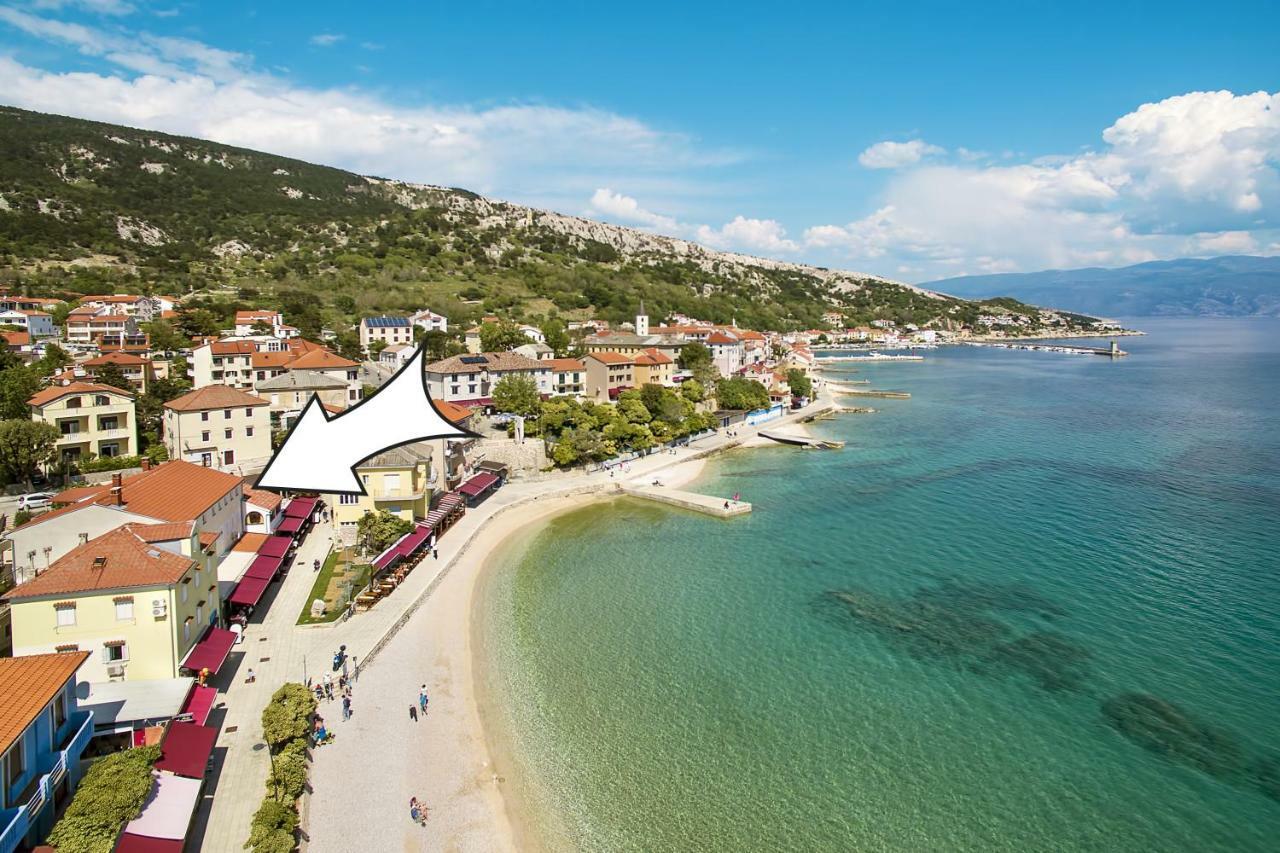 Apartment Bojan With Terrace And Sea View Baška Zewnętrze zdjęcie